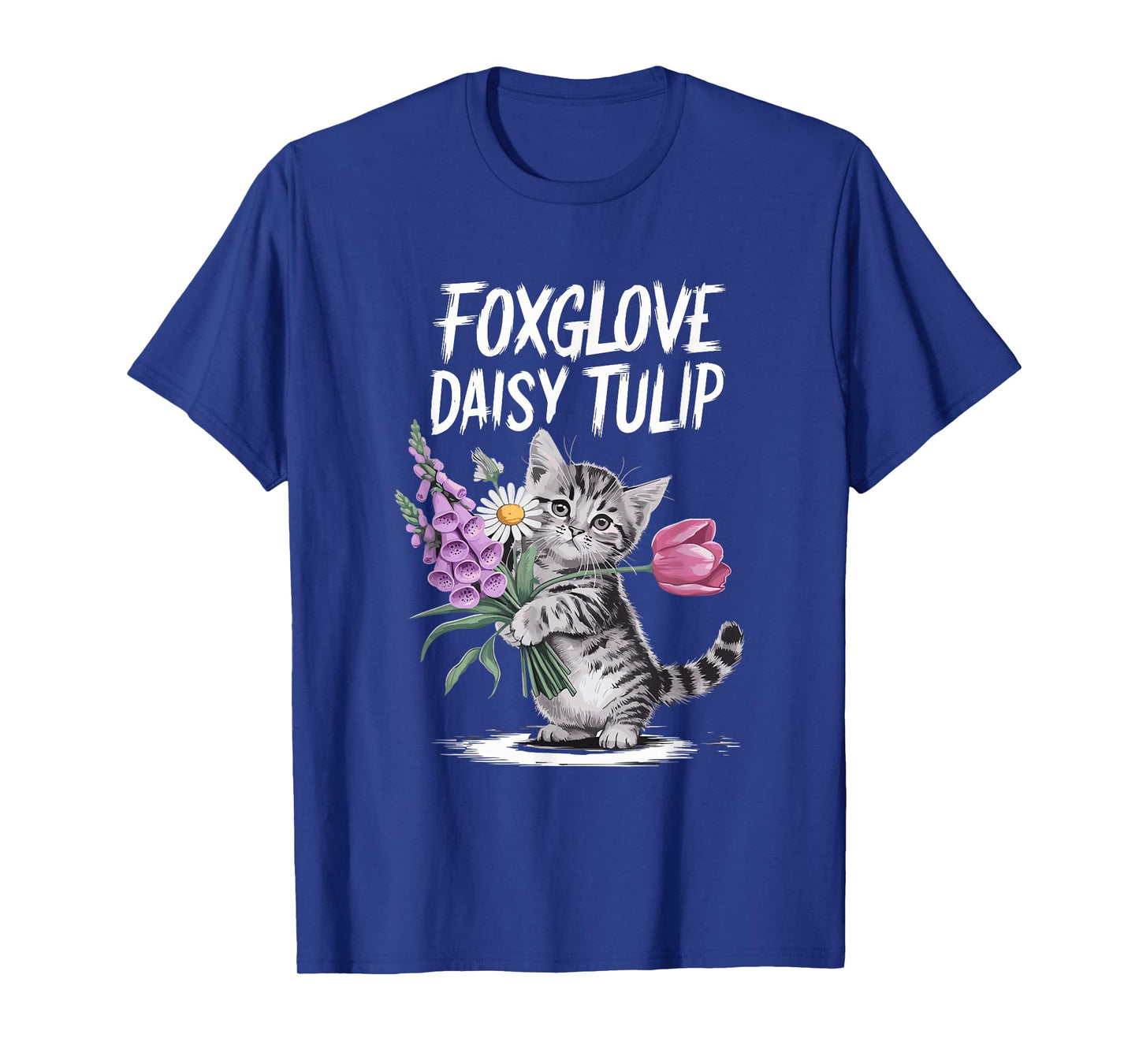 Subtle Floral Anti Flowers Foxglove Daisy Tulip T-Shirt