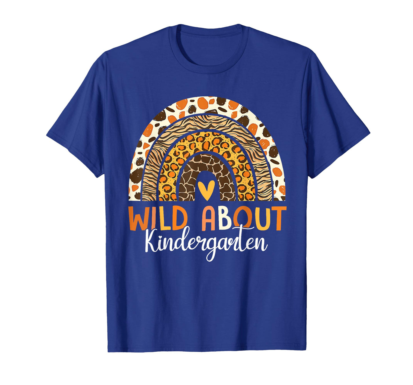 Wild About Kindergarten First Day Of School Leopard Safari T-Shirt