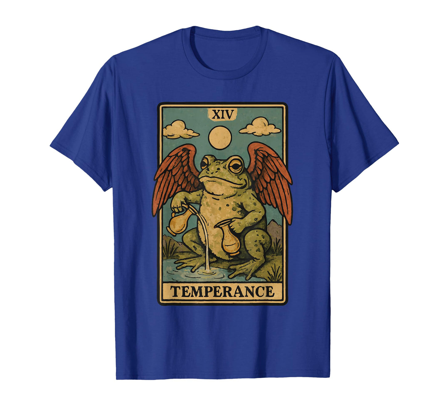 Frog Toad Temperance Tarot Card T-Shirt