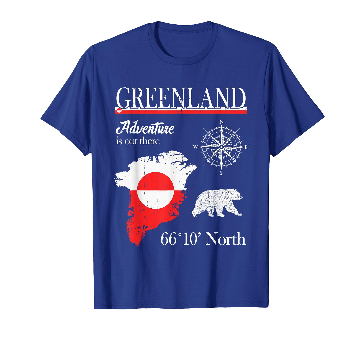 Greenland - Adventure Is Out There - Greenland Flag T-Shirt