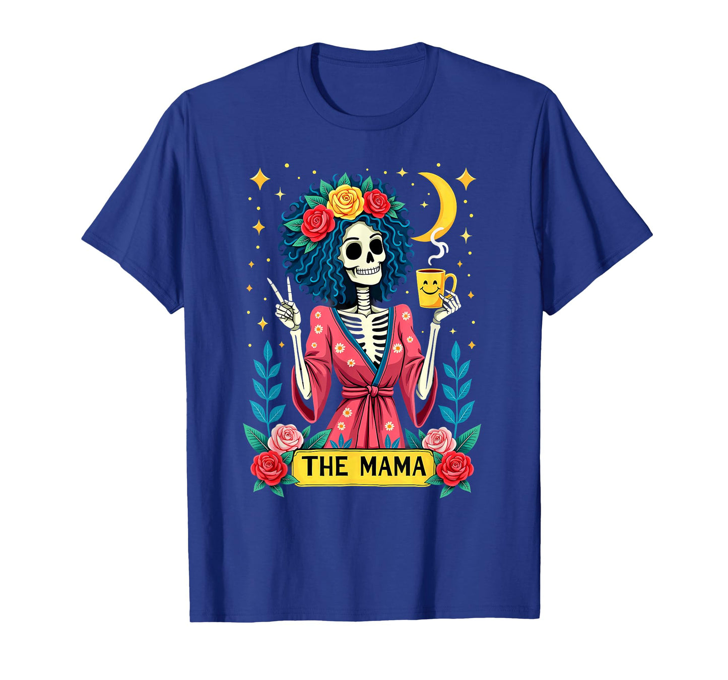Gothic Tarot Card The Mama Skeleton Halloween T-Shirt