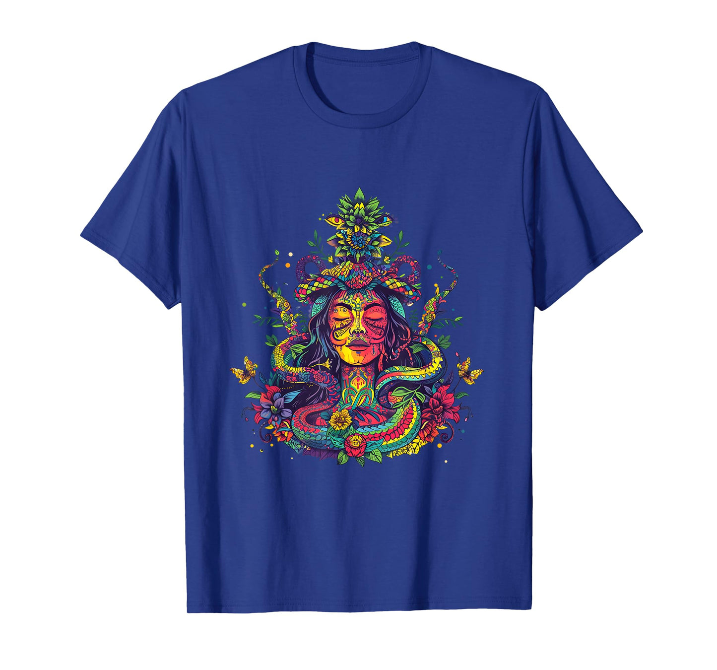 Divine Healing Crafts Ayahuasca Ceremony Visionary Design - Spiritual Shamanic T-Shirt, Small