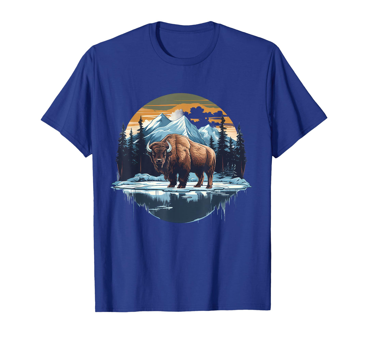 Buffalo Artwork Bison African Animal Lovers Colorful Nature T-Shirt