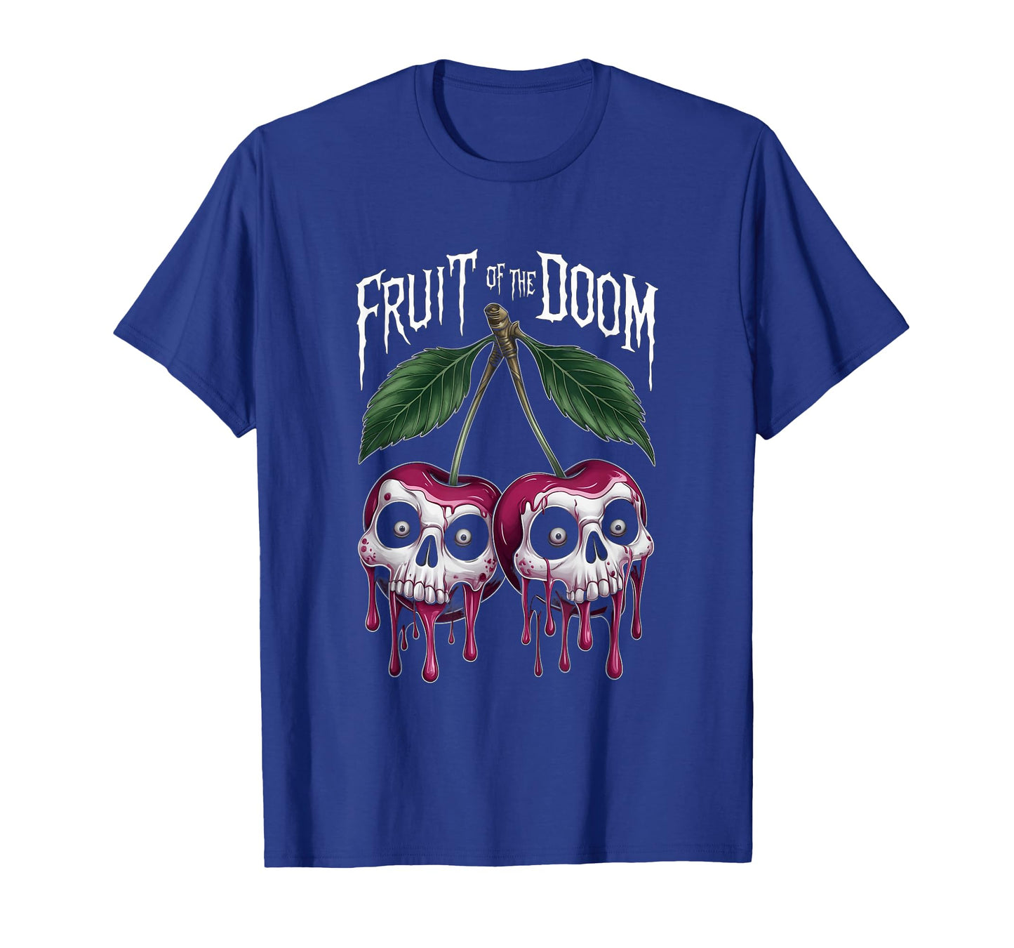 Unique Halloween Cherries Skull Fruit Of The Doom Goth Lover T-Shirt