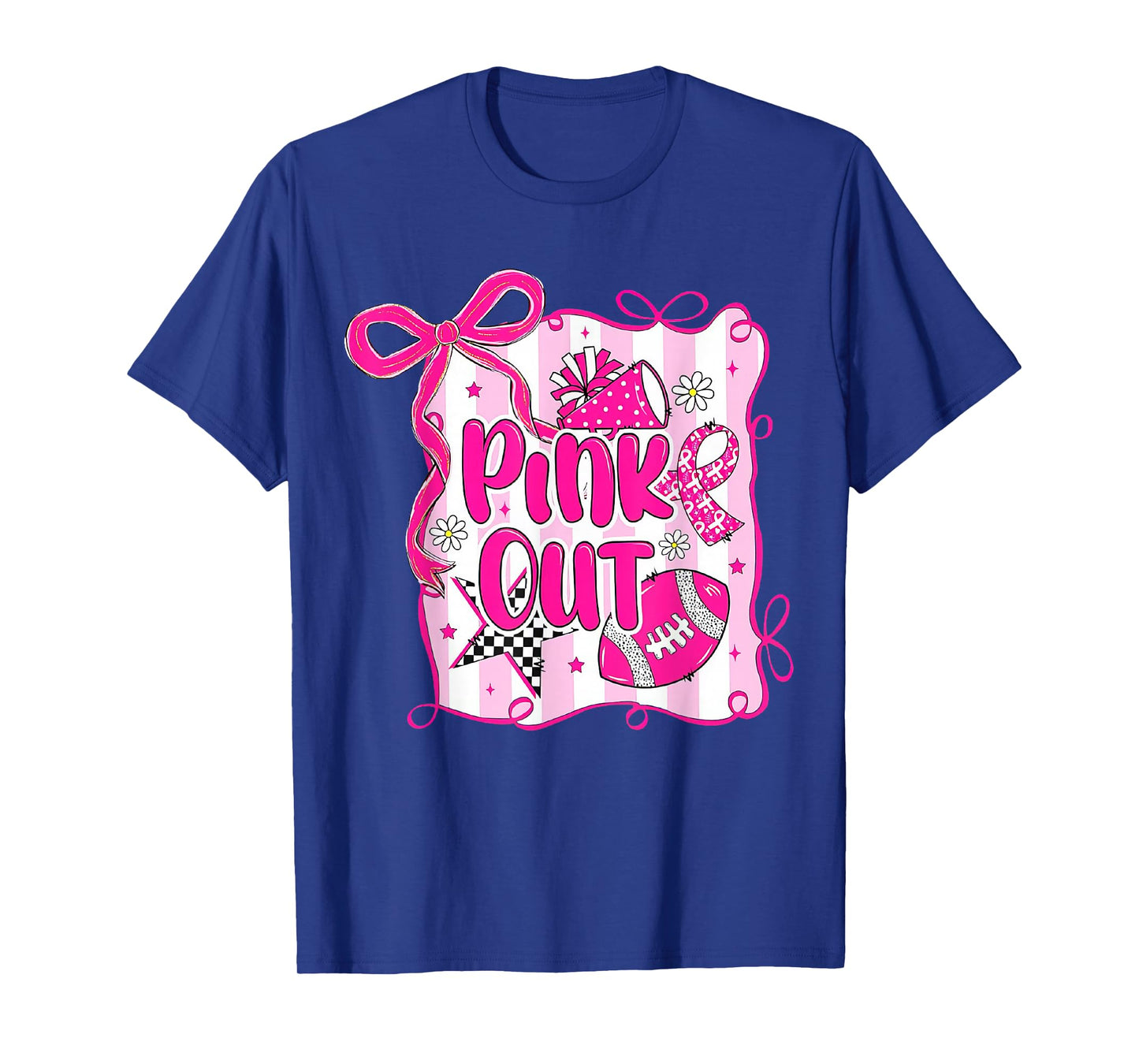 Pink Out Football Breast Cancer Tackle Breast Cancer T-Shirt