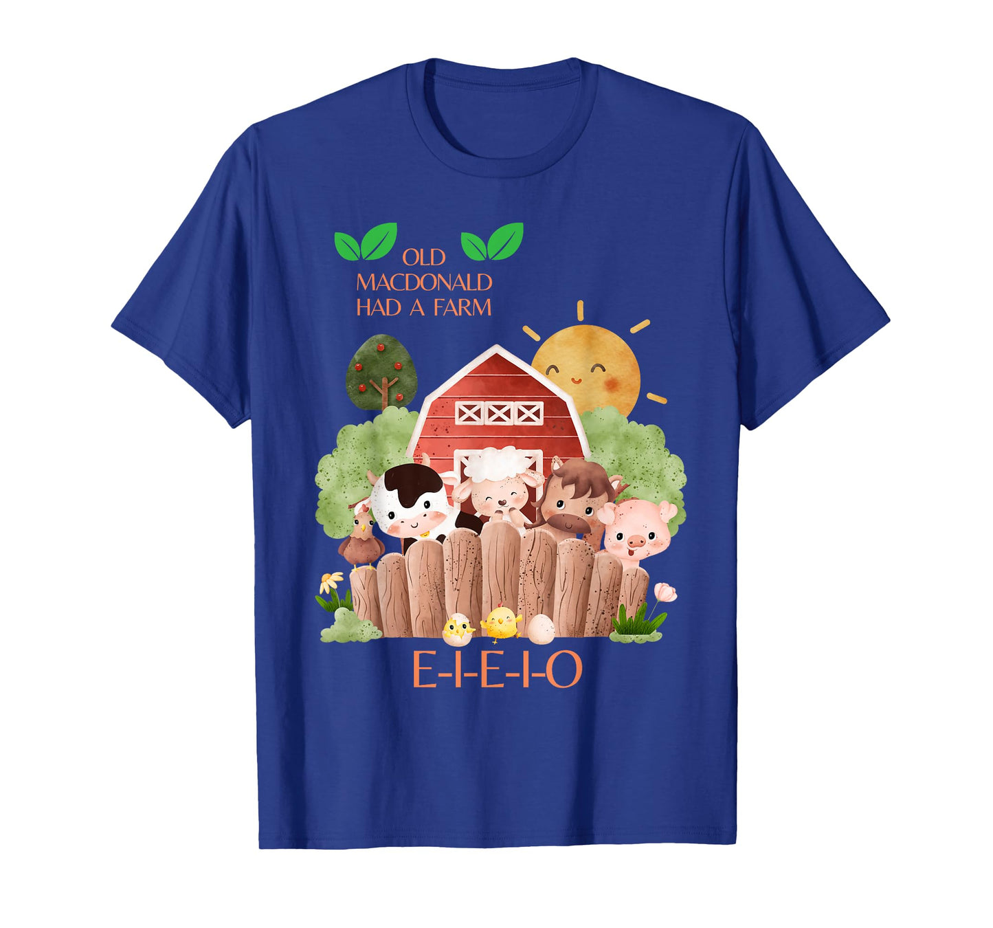 Old MacDonald Had a Farm E-I-E-I-O Boy Toddler Kids Birthday T-Shirt