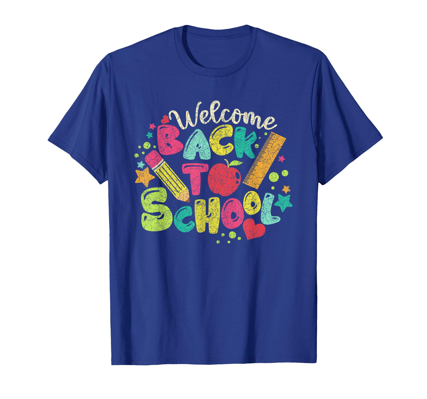 Welcome Back To School Ruler Pencil Kid T-Shirt