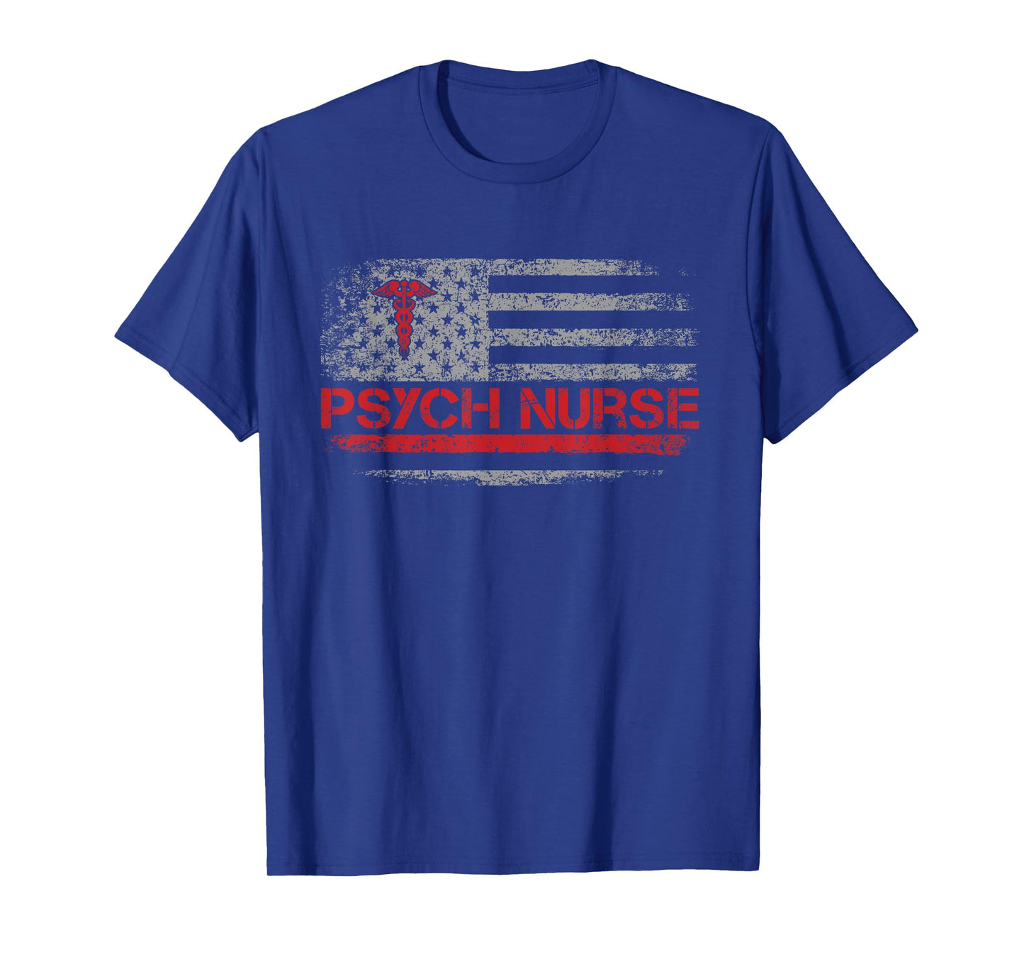 American Flag Psychiatric Nurse RN Mental Health Psych Nurse T-Shirt
