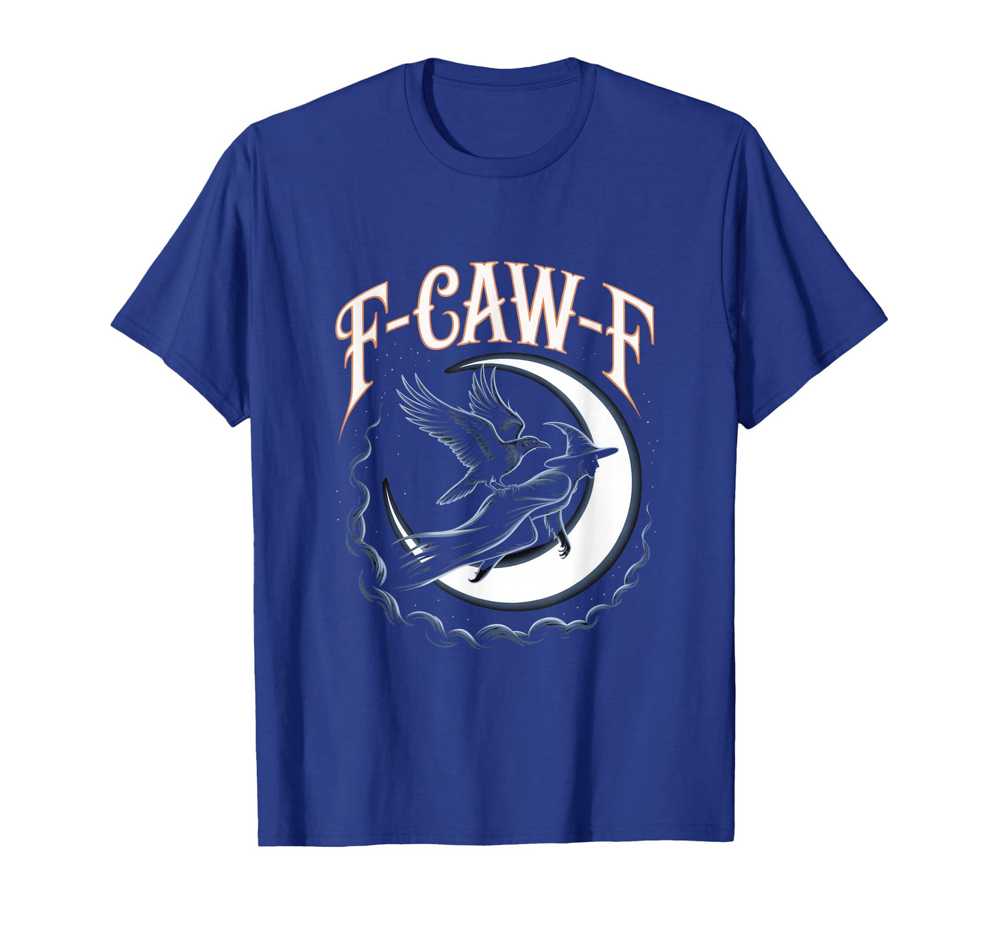 F-Caw-F Crow Funny Gothic Moon Black Bird Halloween T-Shirt