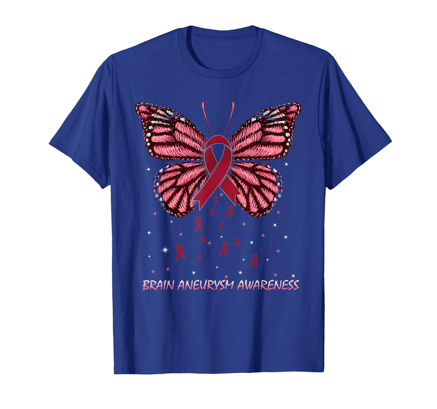 Brain Aneurysm Awareness Butterfly T-Shirt