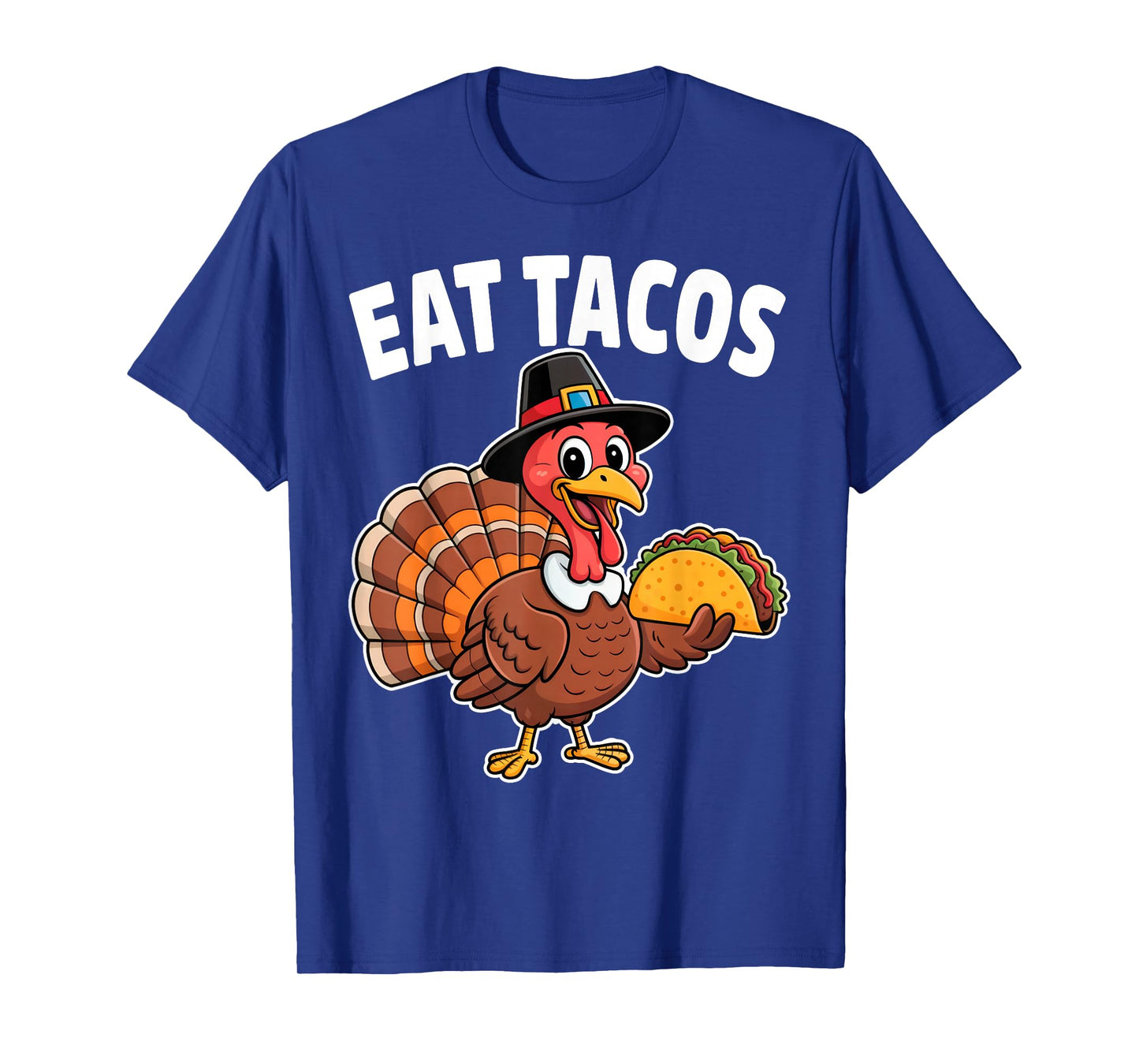 Funny Mexican Thanksgiving Turkey Eating Tacos Boy Girls T-Shirt