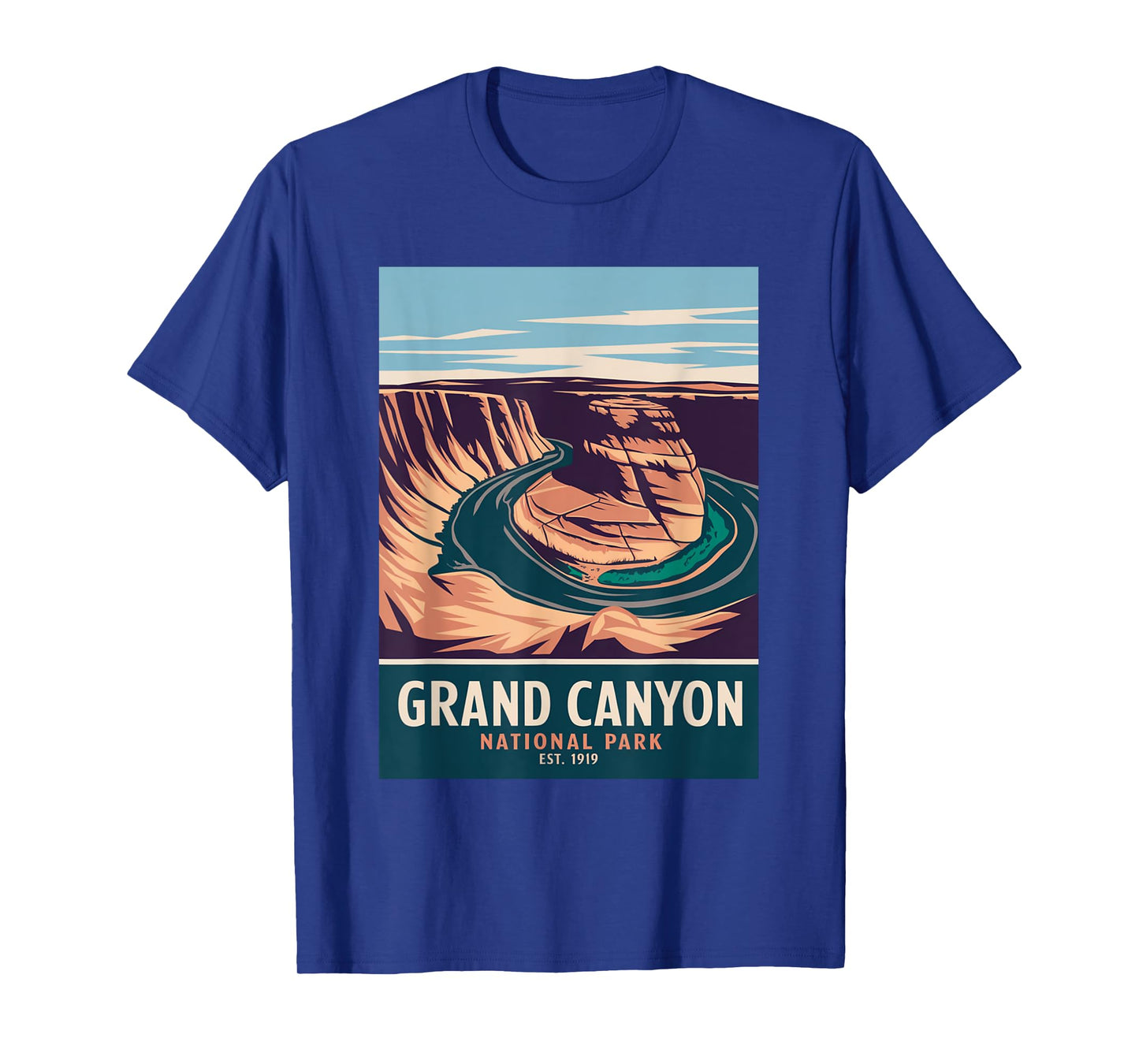 Grand Canyon National Park Vintage Camping Hiking Men Women T-Shirt
