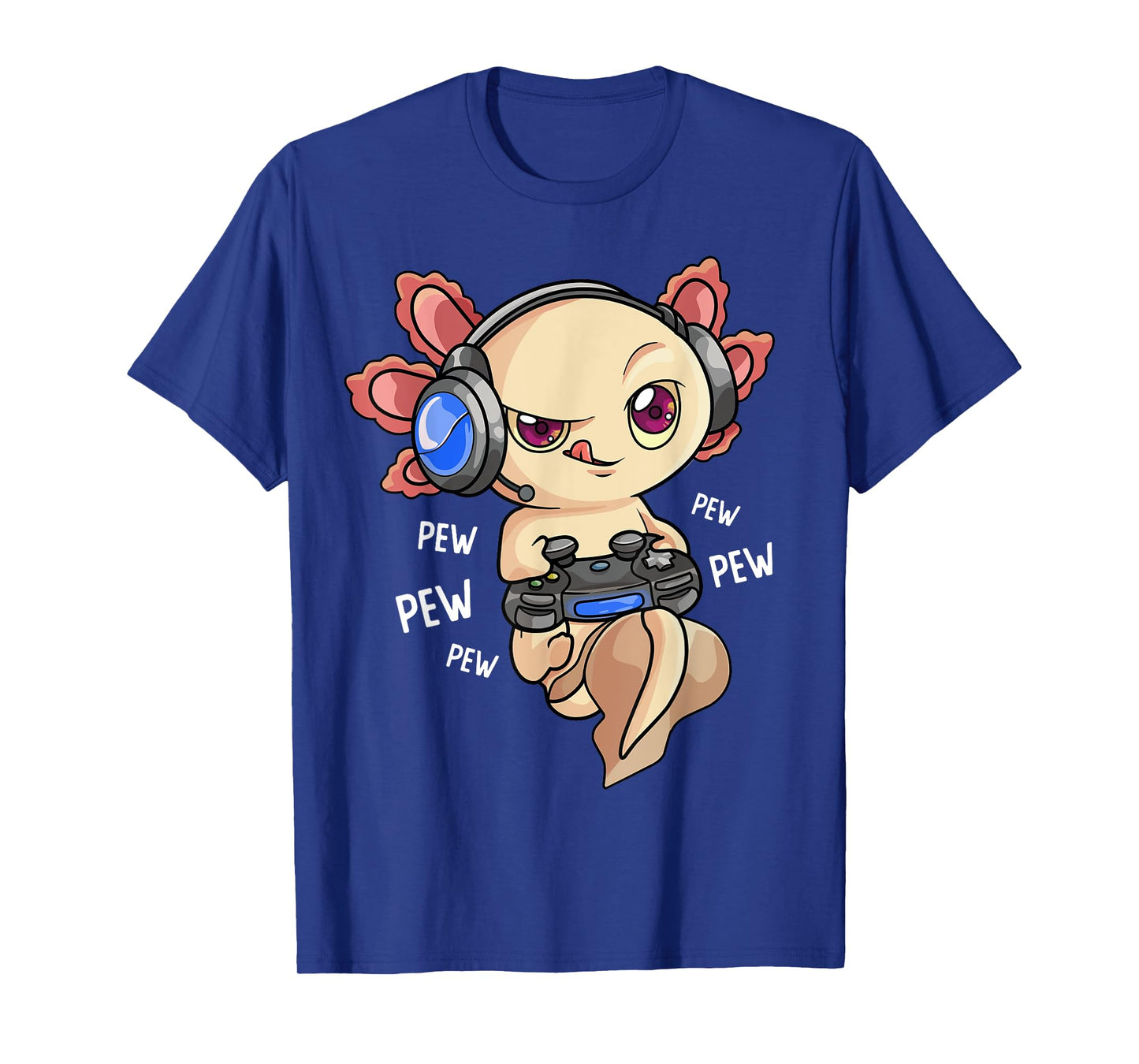 Gaming Axolotl Shirt Kids Boys Gamers - Kawaii Video Game T-Shirt