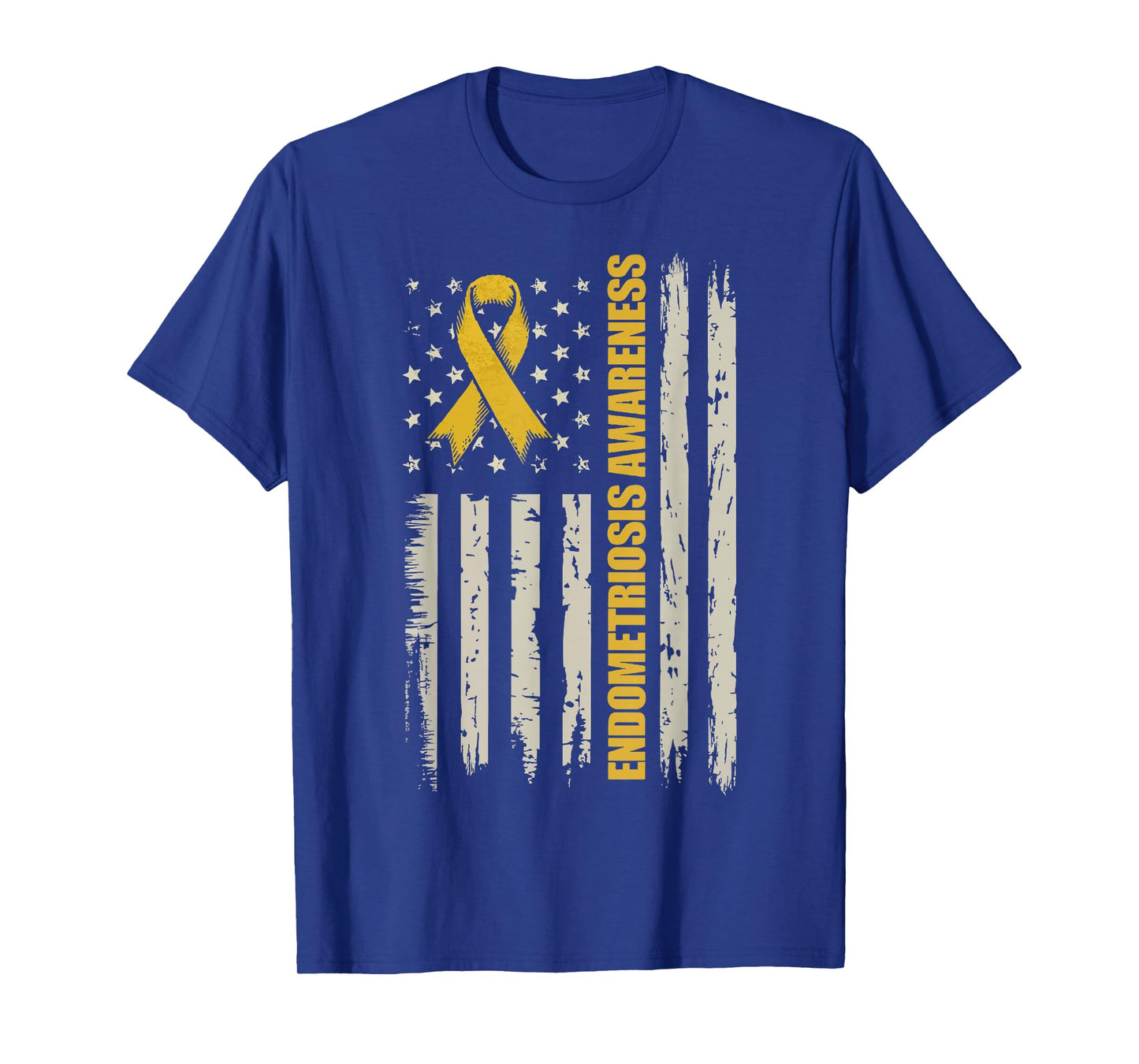 Endometriosis Awareness USA Flag T-Shirt