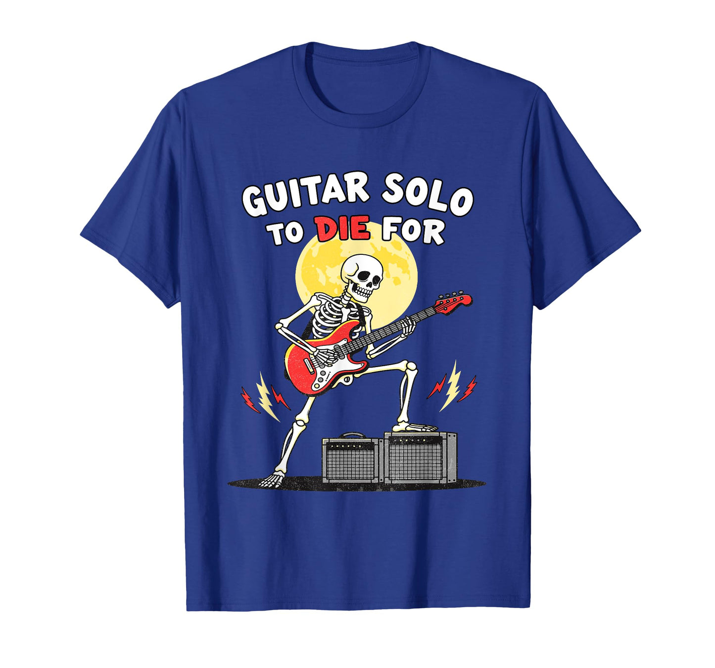 Skeleton Guitar - Rock Halloween T-Shirt