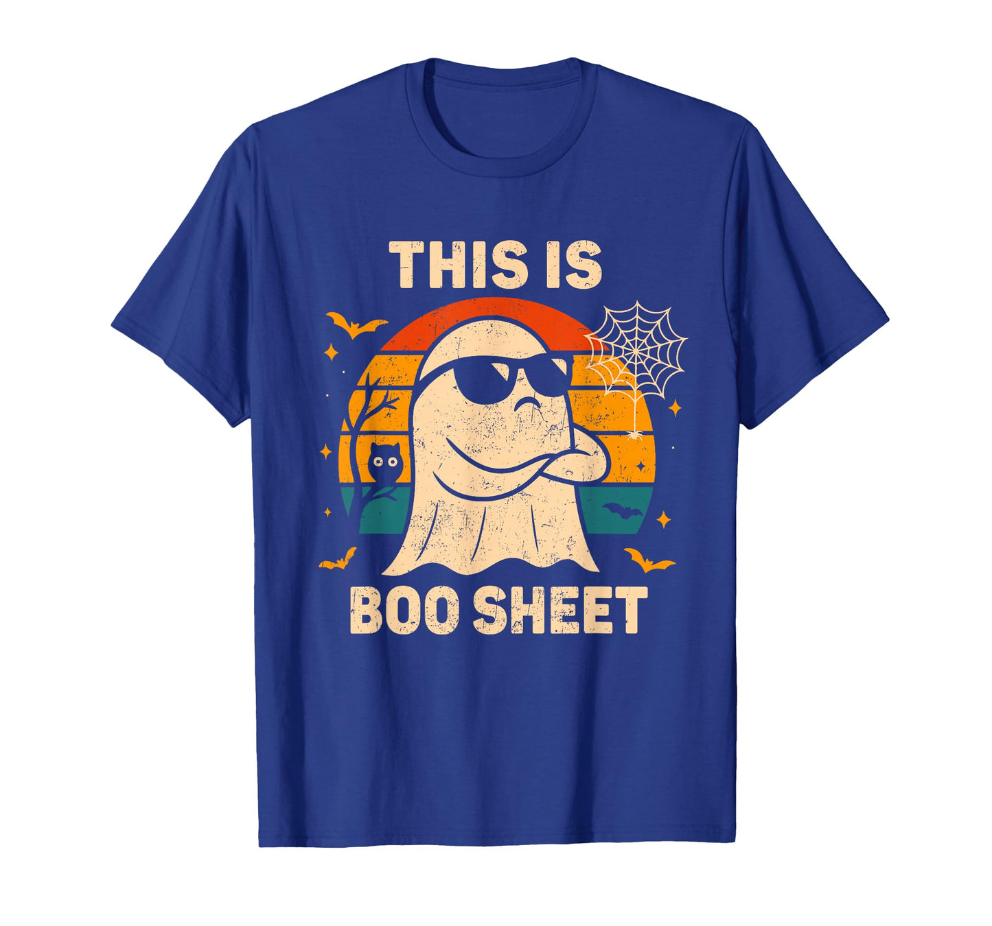 This is Boo Sheet Ghost Retro Halloween Costume Men Women T-Shirt