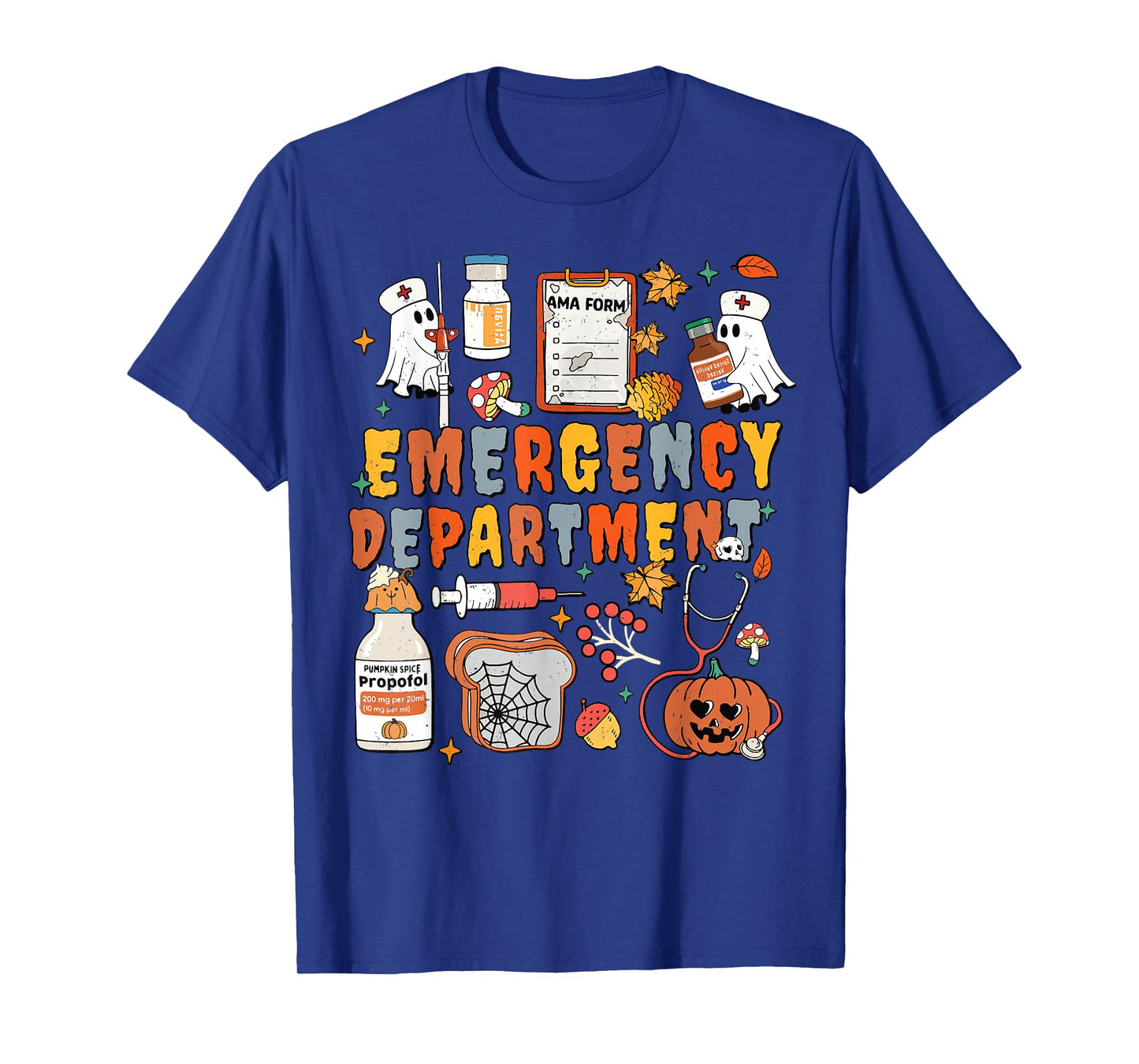 Emergency Department Funny ER Nurse Halloween Spooky Season T-Shirt