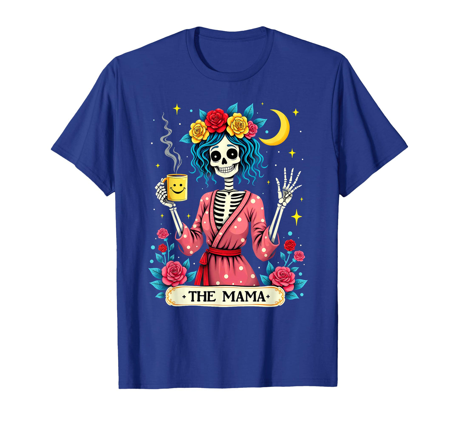 Gothic Tarot Card The Mama Skeleton Halloween T-Shirt