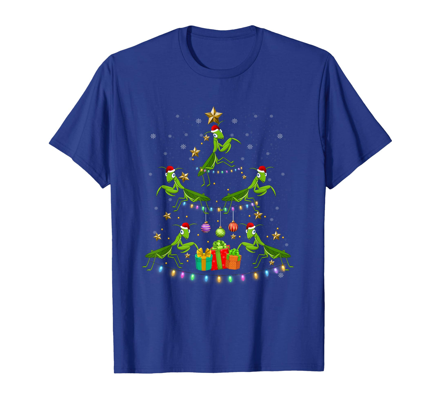 Praying Mantis Christmas Ornament Tree Funny Xmas Insects T-Shirt
