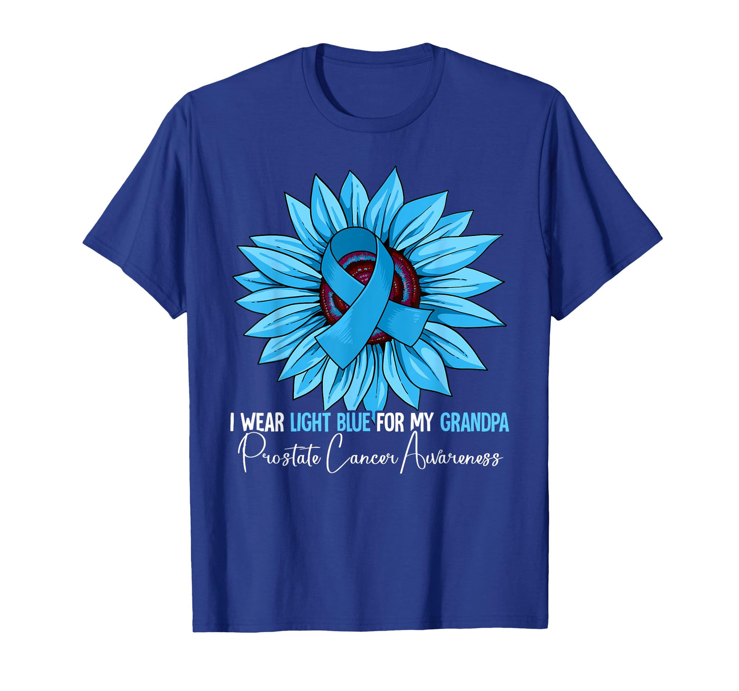 I Wear Light Blue For My Grandpa Prostate Cancer Awareness T-Shirt