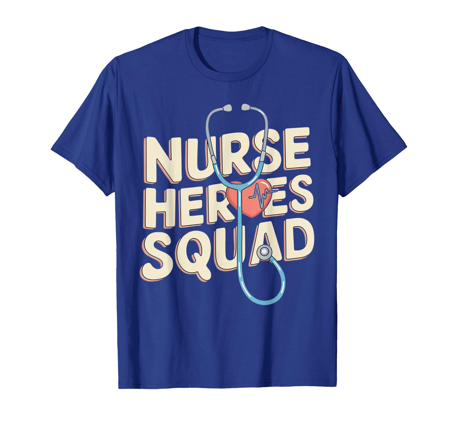 Funny Nurse Heroes Squad Nursing Crew Matching Nurses Team T-Shirt