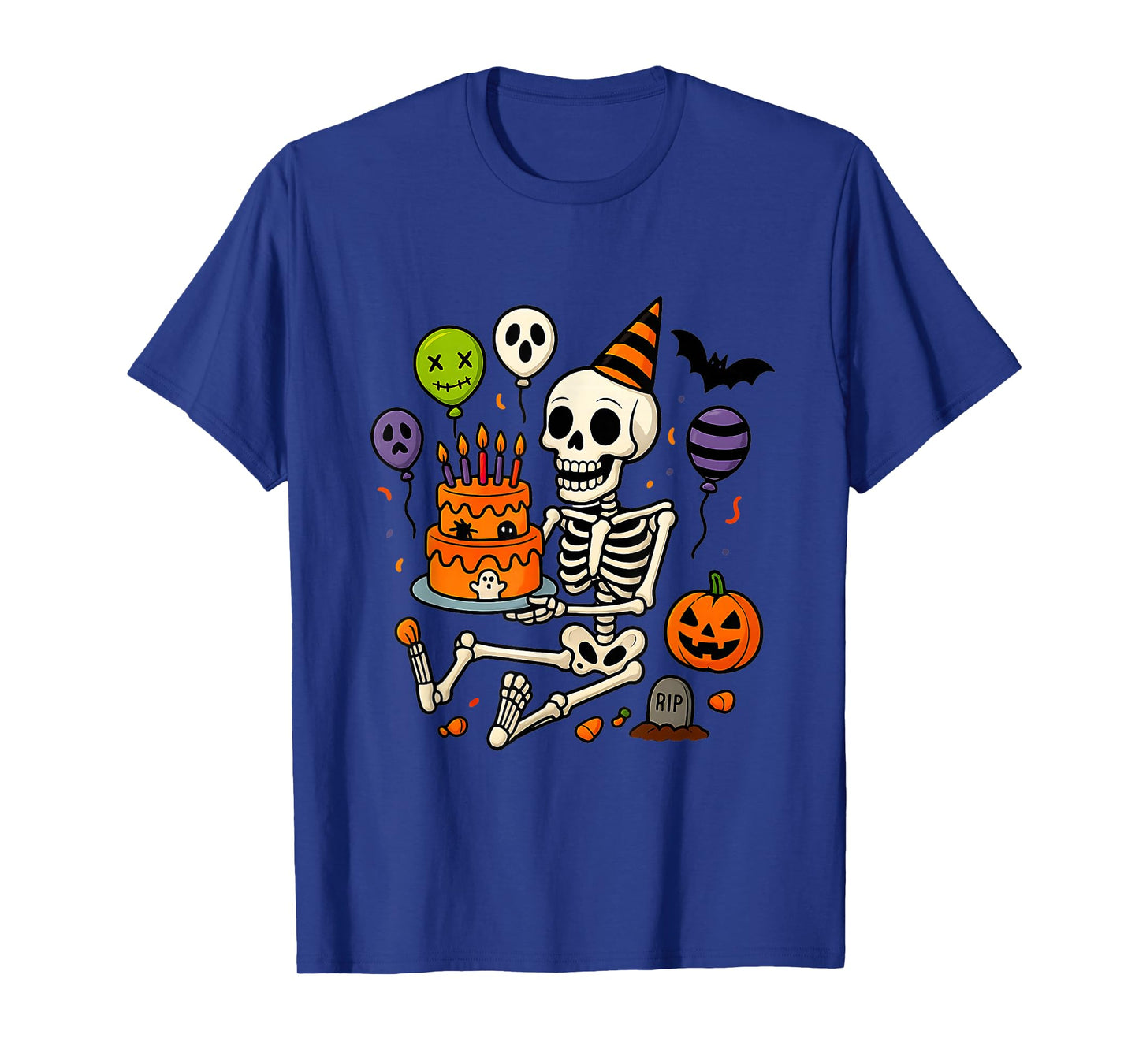 It's My Birthday Skeleton Happy Halloween Party Fun T-Shirt