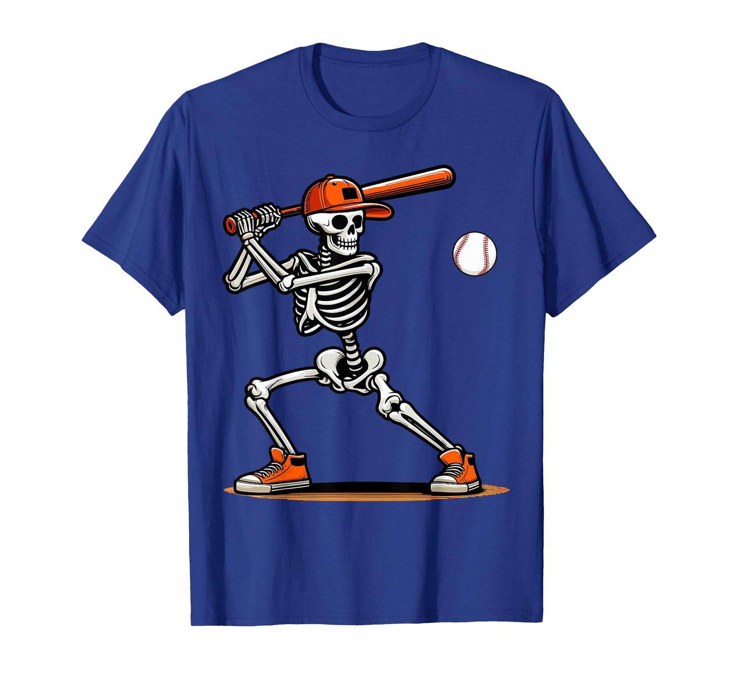 Baseball Skeleton Spooky Boys Halloween Baseball Player T-Shirt