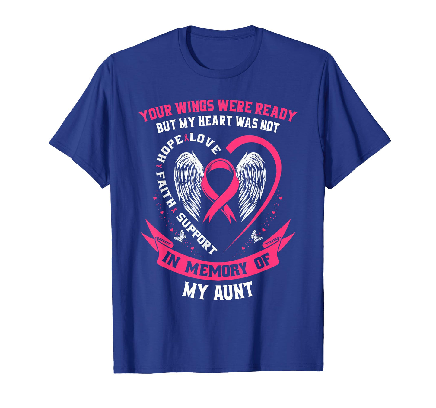 Memorial Gifts Loss of Aunt Breast Cancer Awareness Shirts T-Shirt