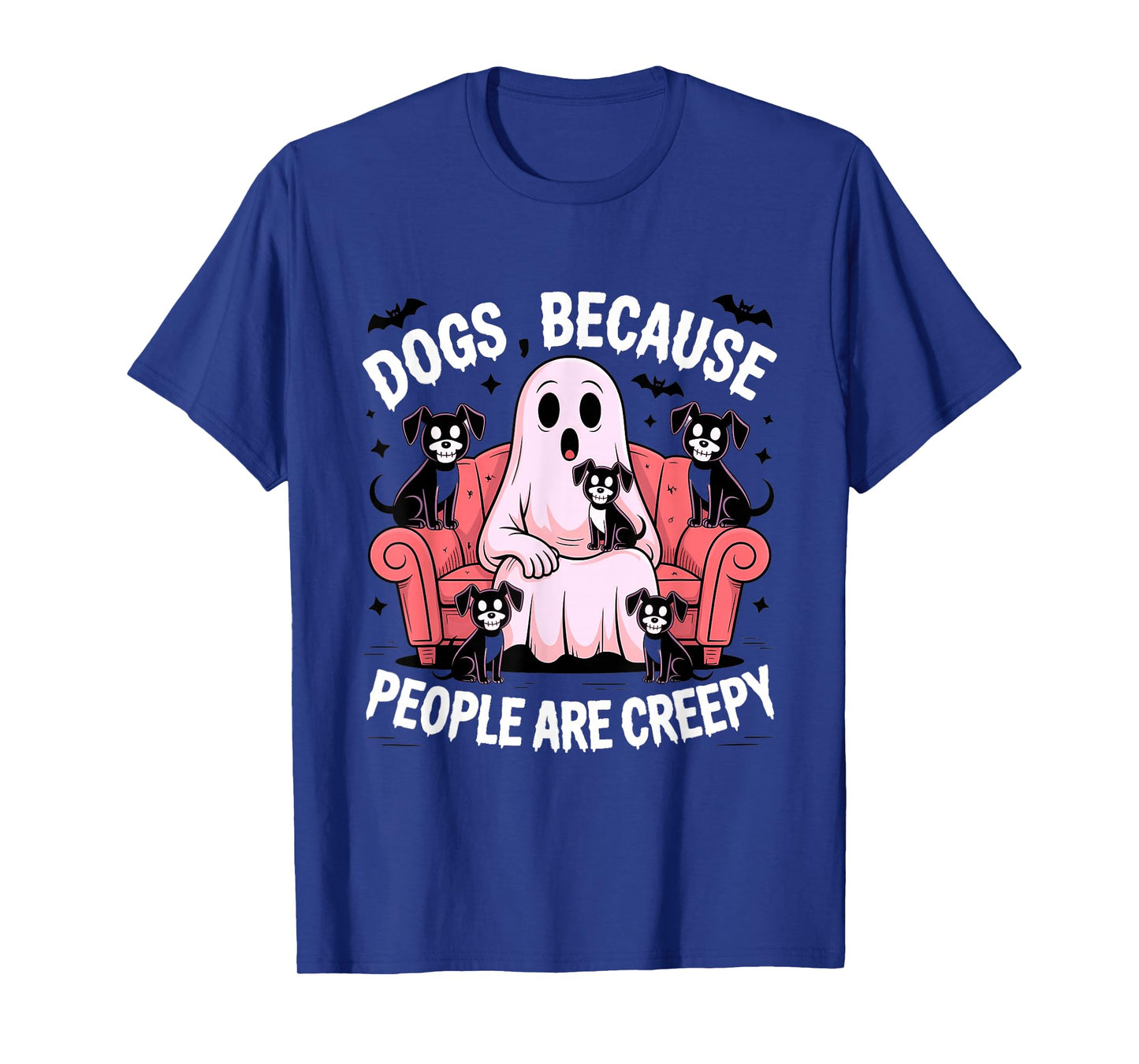 Ghostly Dog Pack Couch Halloween Meme T-Shirt