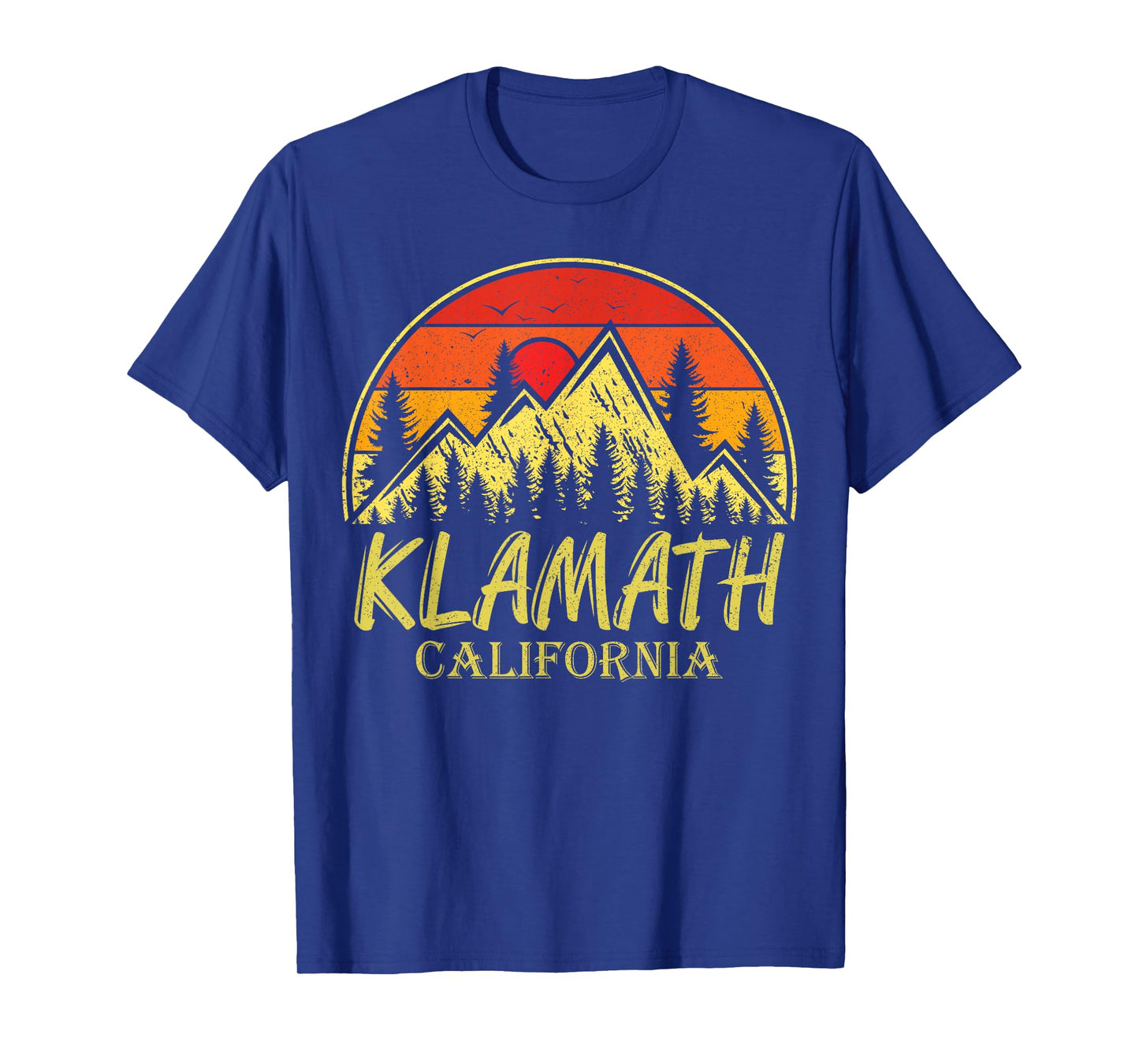 Vintage Klamath California CA Mountains Hike Hiking Souvenir T-Shirt