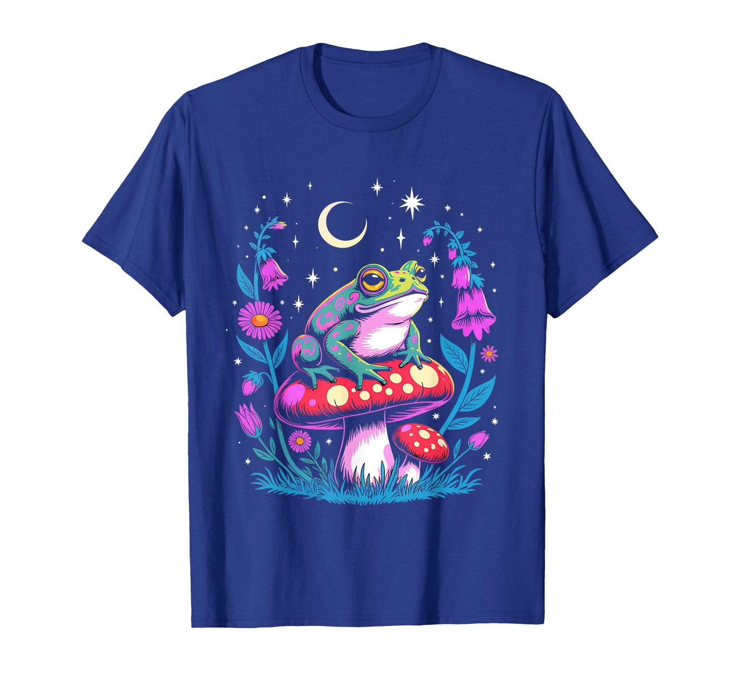 Floral EDM Festival Tee Frog Mushroom Rave Gifts T-Shirt