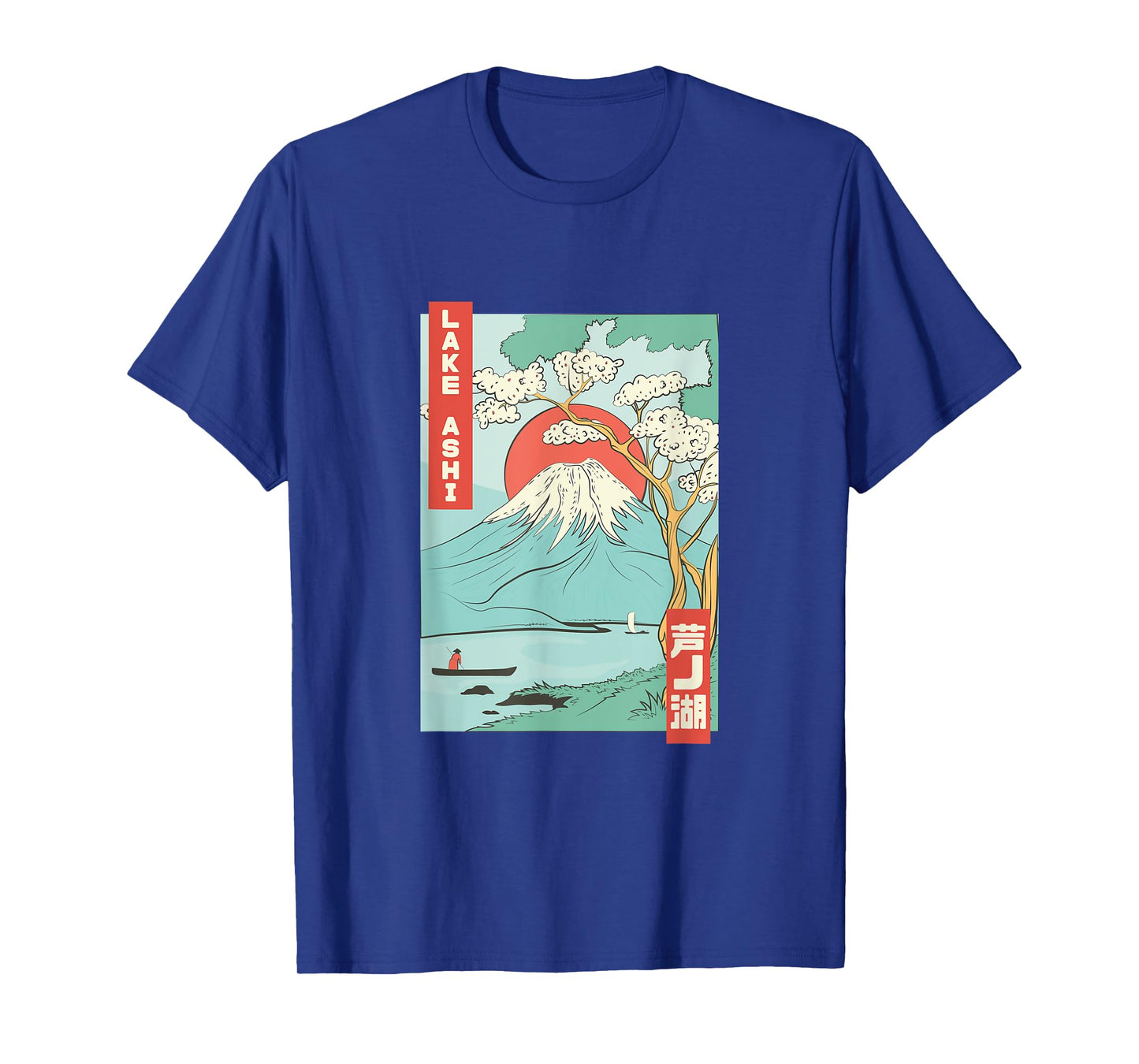 Lake Ashi Mount Fuji Japanese Cherry Blossom Japan T-Shirt