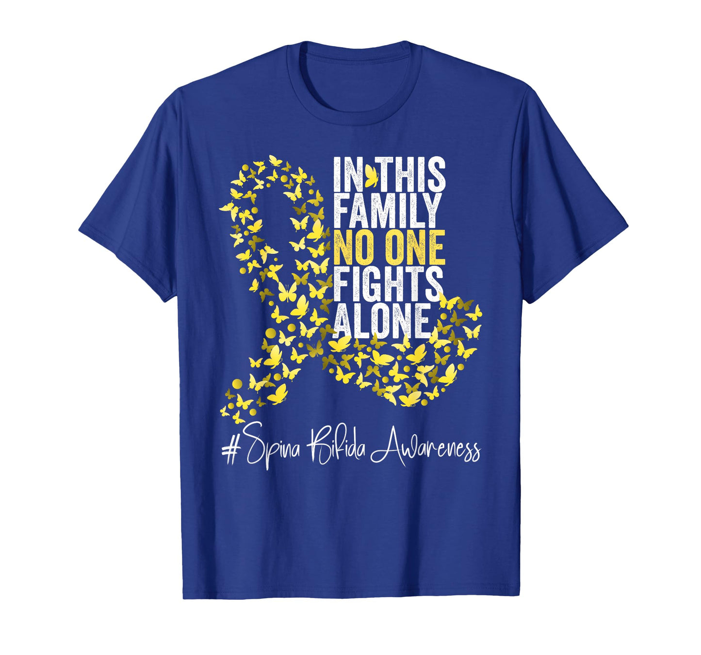 Spina Bifida Awareness Month Yellow Ribbon T-Shirt