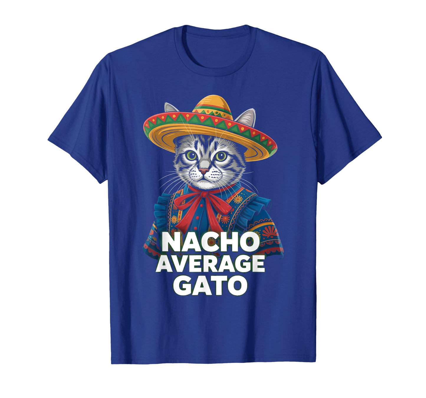 Gato Funny Cat Latino for Men Women Girls Kids Fiesta Taco T-Shirt