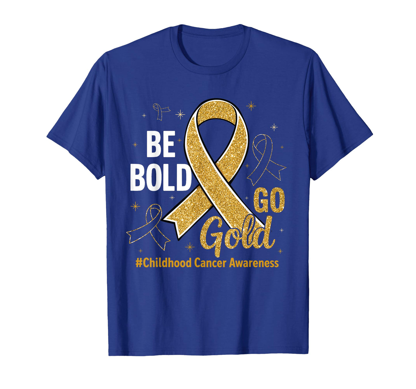 Gold Ribbon Childhood Cancer Awareness Shirts Men Women Kids T-Shirt