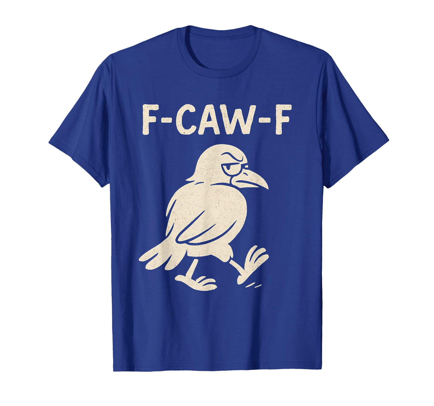 Crow F-Caw-F Black Raven fcawf Bird Fawk Off Gothic Funny T-Shirt