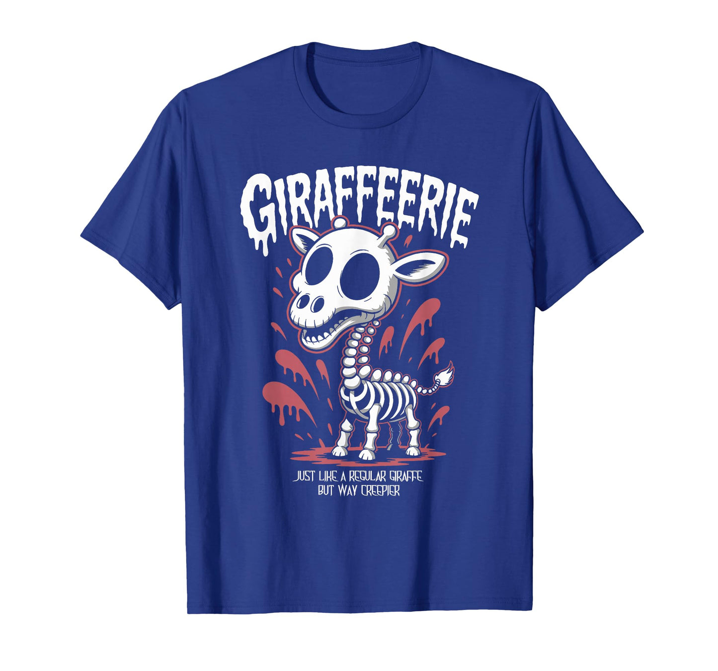 Spooky Giraffe Skeleton Giraffeerie Halloween T-Shirt