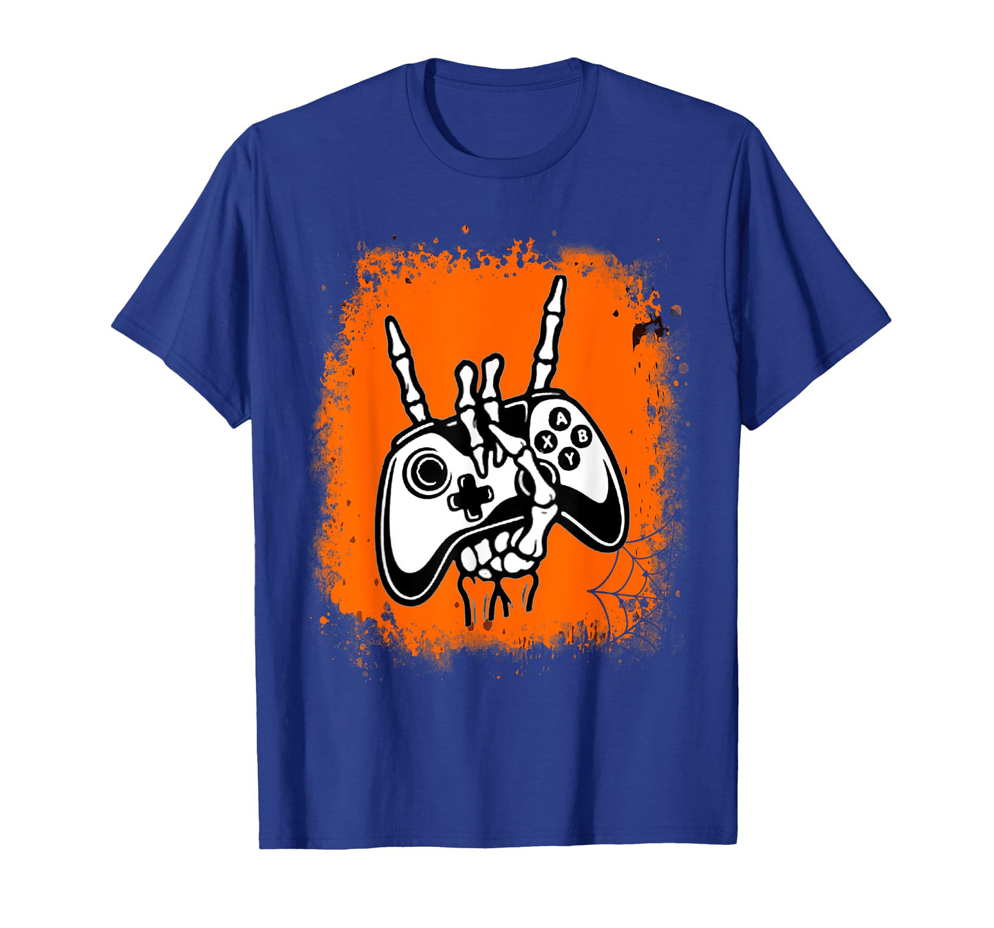Halloween Skeleton Gamer Video Gaming Men Boys Kids Teens T-Shirt
