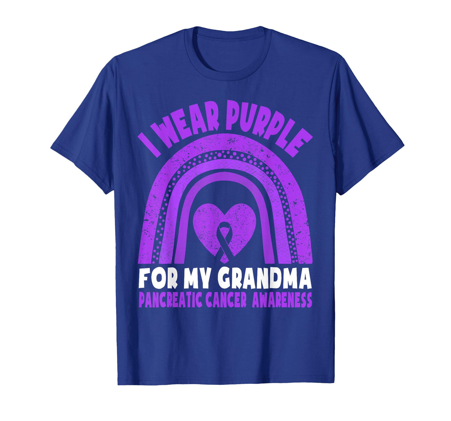 I Wear Purple For My Grandma Pancreatic Cancer Awareness T-Shirt