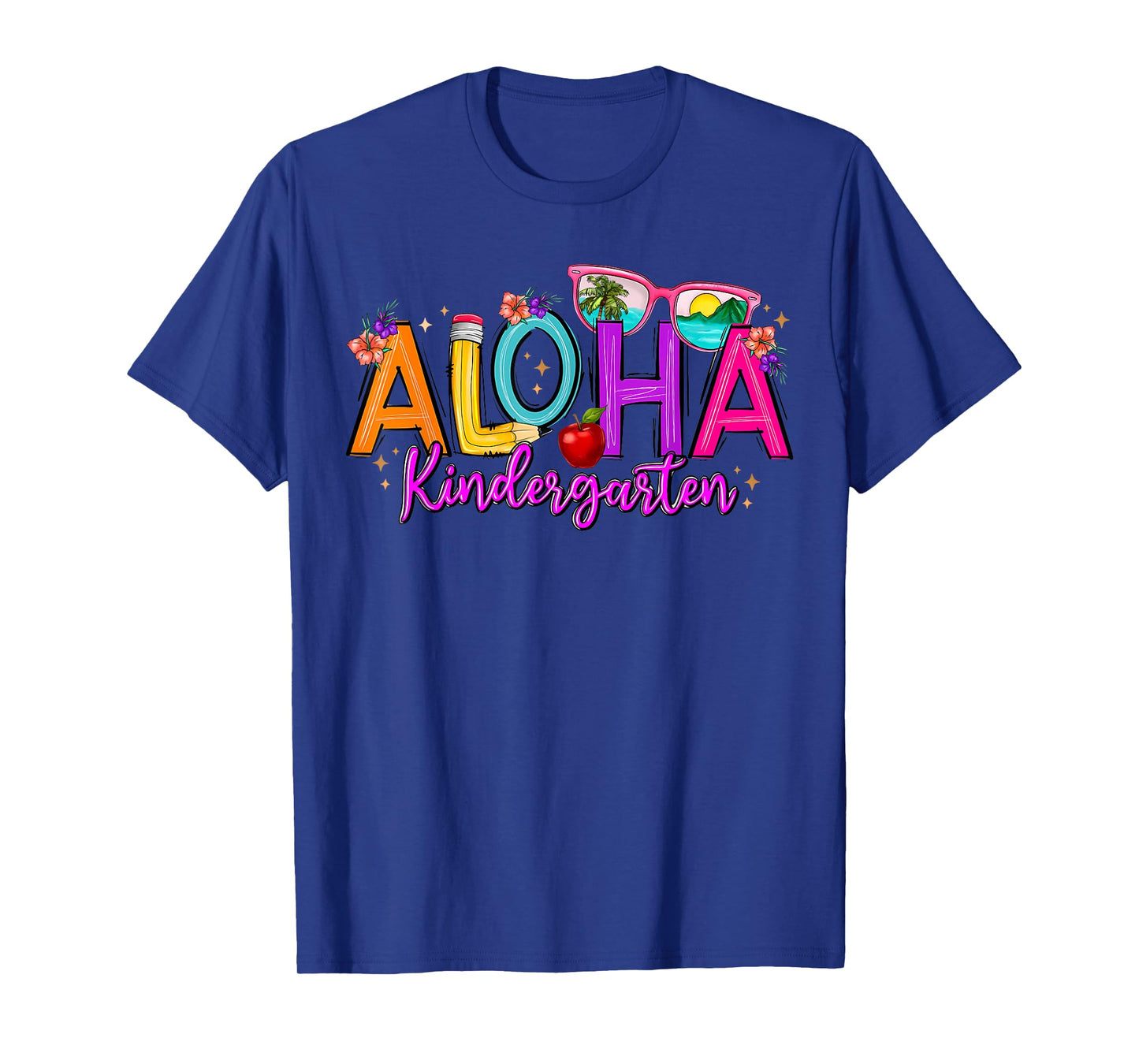 Aloha Kindergarten Summer Beach Vacation Teacher School T-Shirt