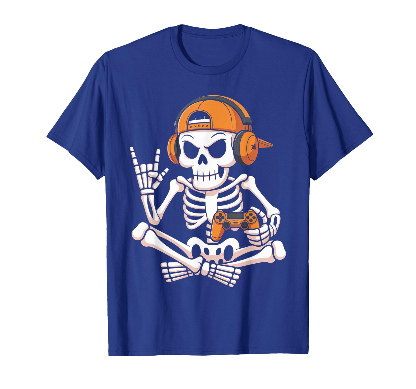 Halloween Shirts Cool Teen Boy Skeleton Gaming Men Halloween T-Shirt