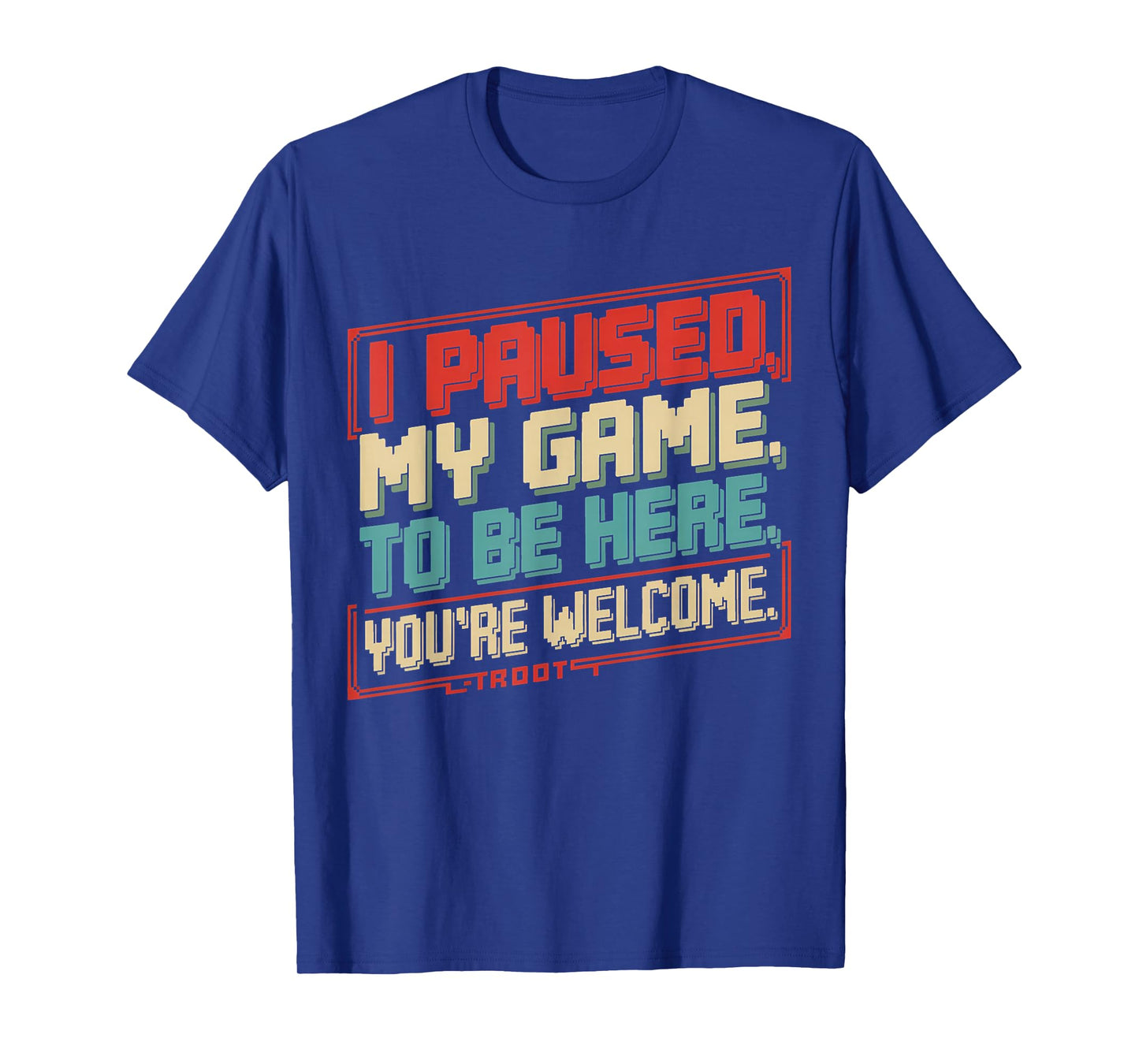 Bruh I Paused My Game Funny Skeleton Halloween Teens Boys T-Shirt
