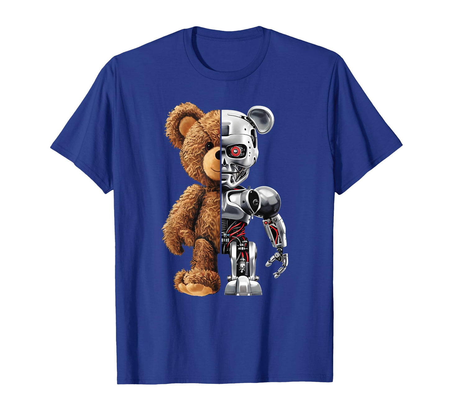 Funny Robotics Animal Lover Teddy Bear Robots Graphic Art T-Shirt
