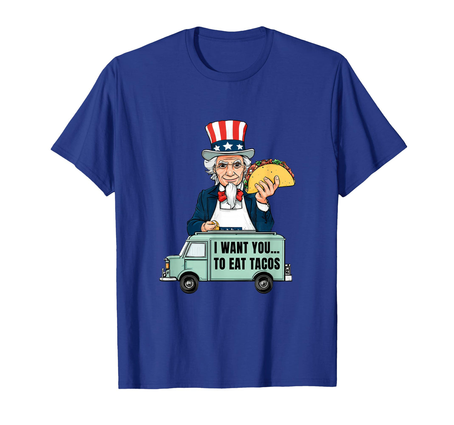 Patriotic Taco Sam Costume for Food Truck and Tacos Lovers T-Shirt
