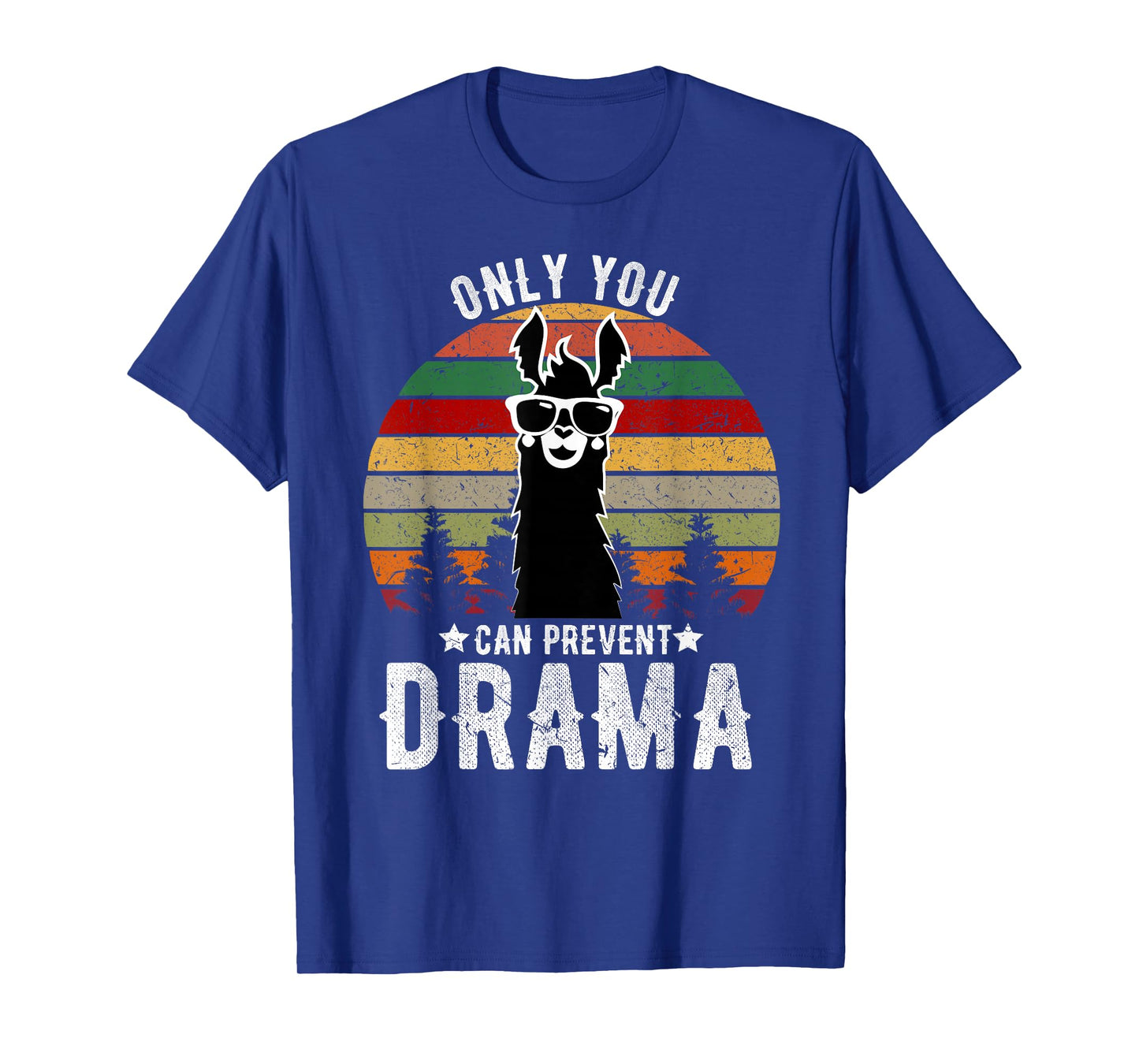 Vintage Only you can prevent drama Llama T-Shirt