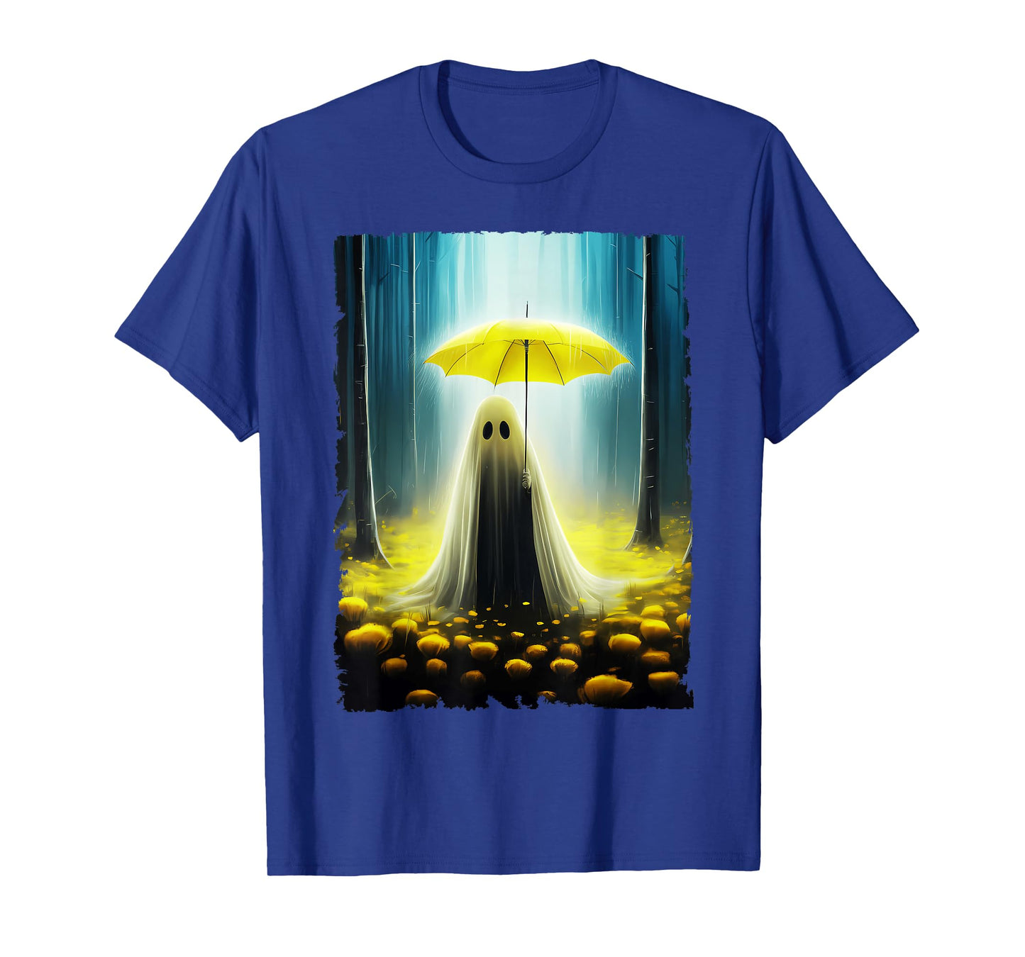 Vintage Floral Ghost Halloween Costume Gothic Ghost Spooky T-Shirt