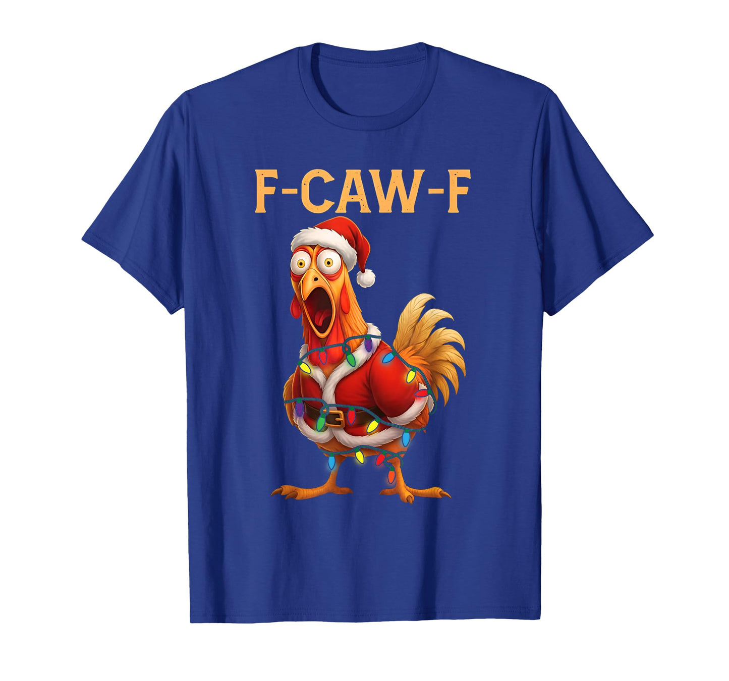 Merry F-Caw-F Chicken Christmas Santa Xmas Pajamas Holiday T-Shirt