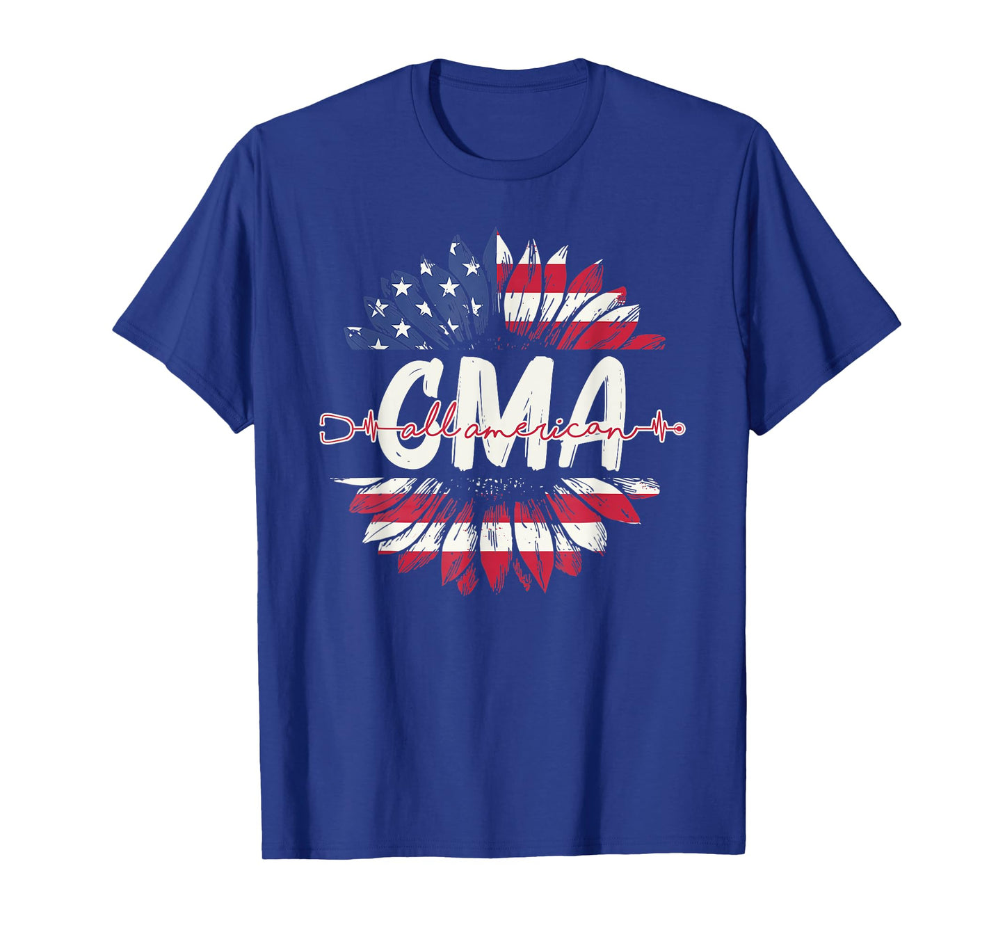 All American CMA Life American Flag Sunflower 4th Of July T-Shirt