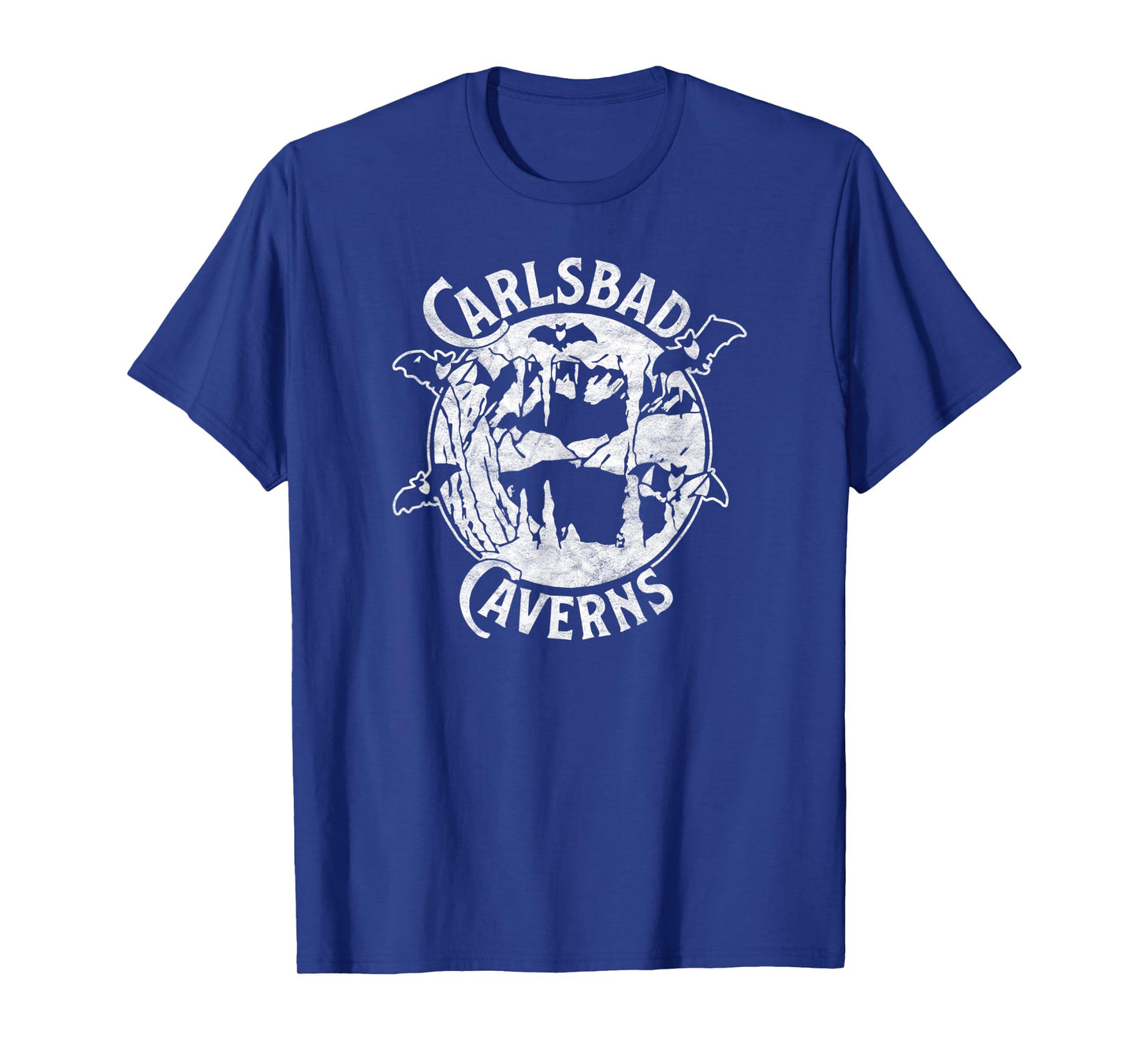 Carlsbad Caverns National Park Retro Cave & Bat Design T-Shirt