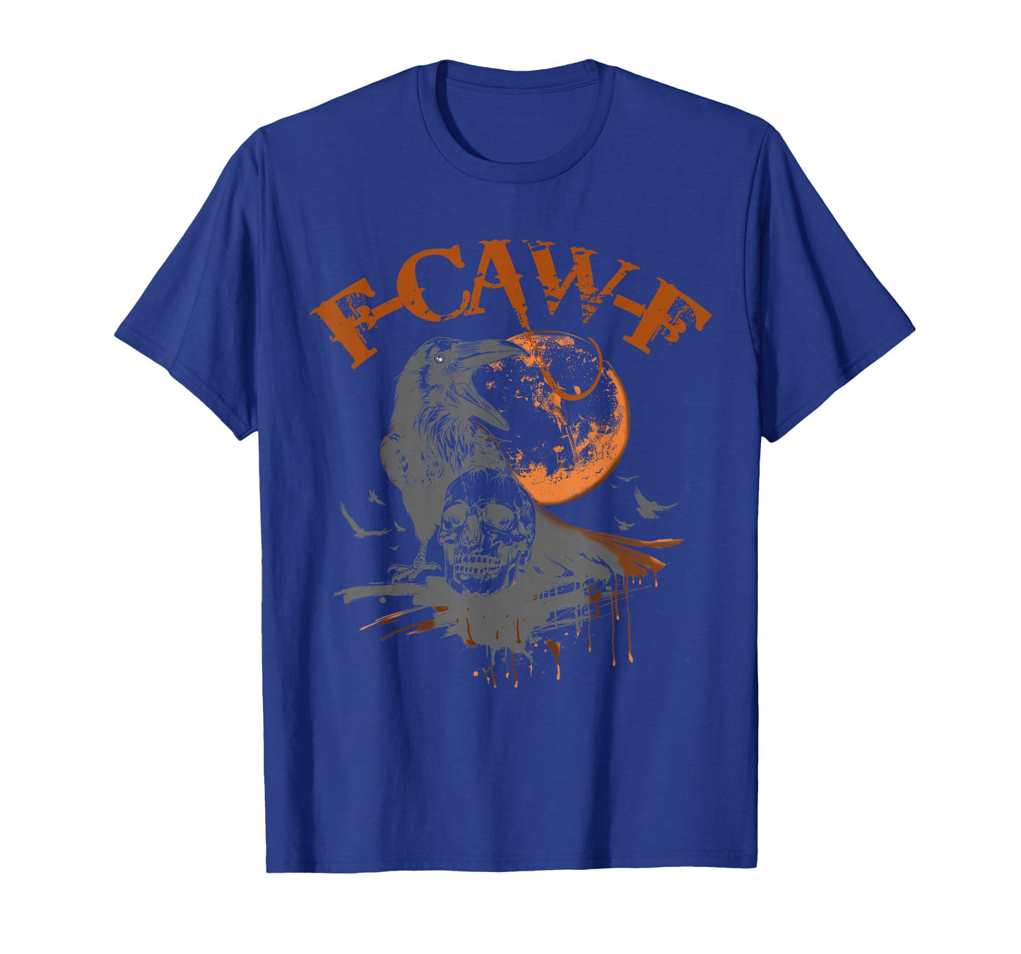 Black Crow, F-Caw-F Funny Black Bird Moon Gothic Adult Humor T-Shirt